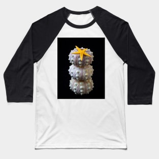 Starfish On Stacked Sea Urchins Baseball T-Shirt